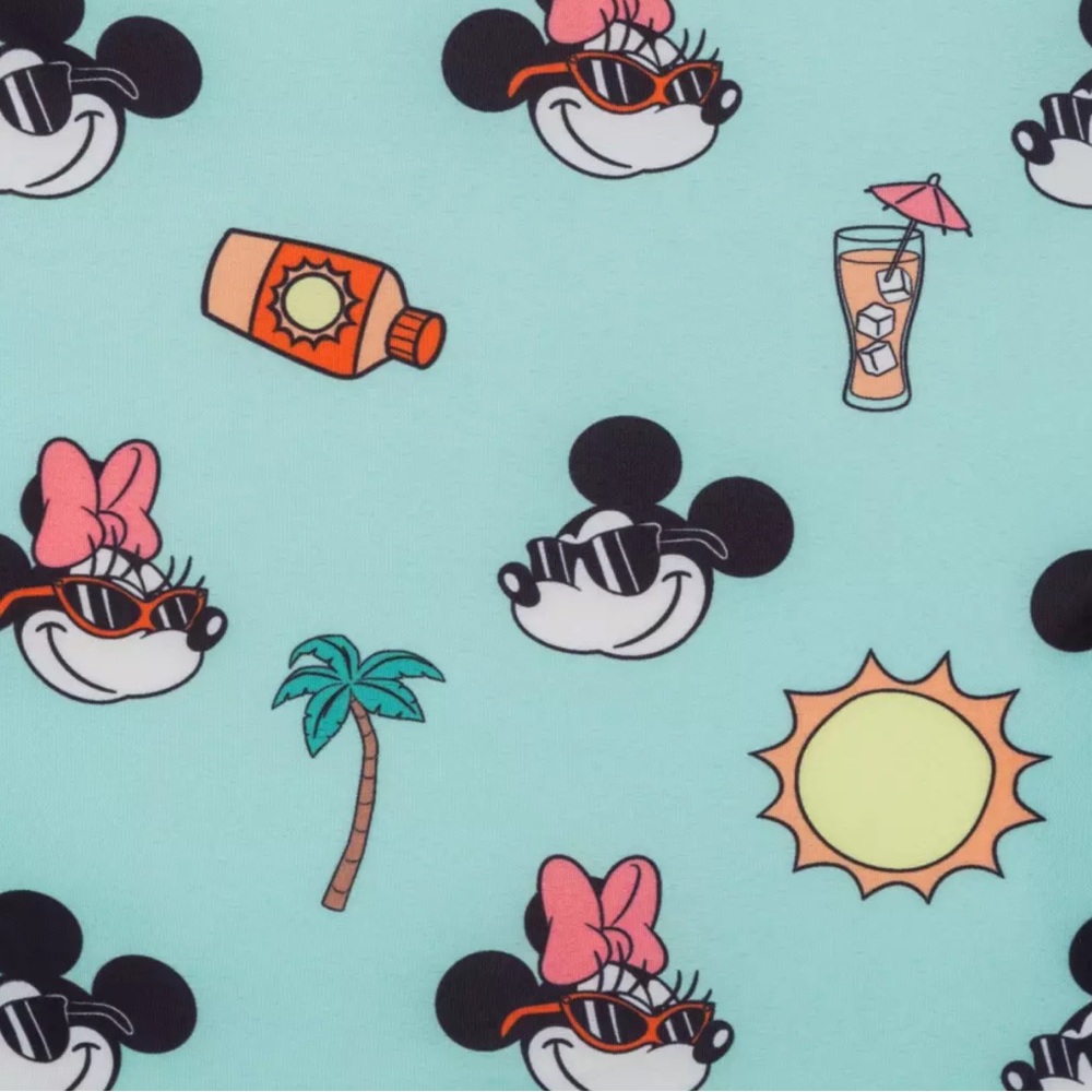 Disney Loungefly Mickey and Minnie Mouse Beach Loungefly Mini Backpack - Picture 5 of 5